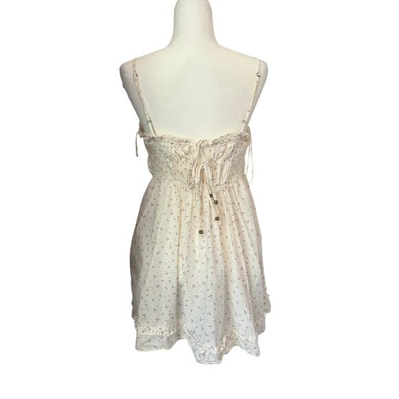 Free People Gabby Mini Dress in Ivory Cherry - Picture 3 of 8